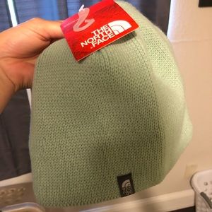 North face mint beanie